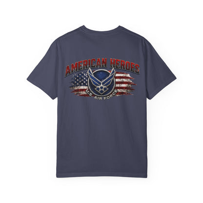 Air Force American Heroes T-Shirt — Patriotic U.S. Flag Military Tee