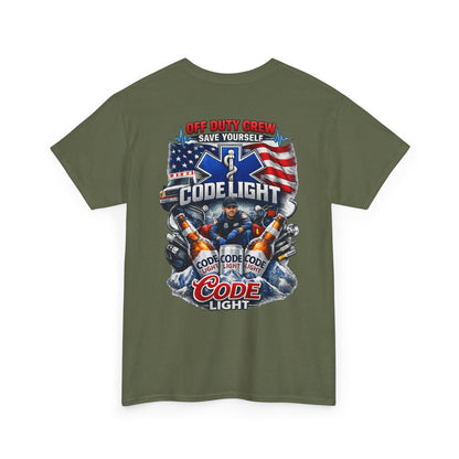 Off Duty Code Light EMT T-Shirt — Funny Paramedic & First Responder Gift
