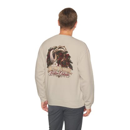 Dead Inside Festive Outside EMS Christmas Sweatshirt, Funny Paramedic Gift, EMT Holiday Crewneck, First Responder Dark Humor