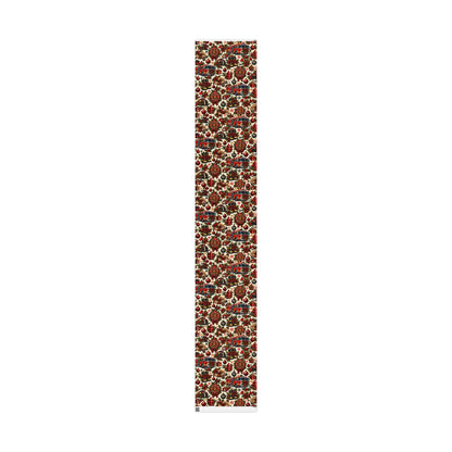Firefighter Christmas Wrapping Paper – Holiday Firetruck & Badges Gift Wrap