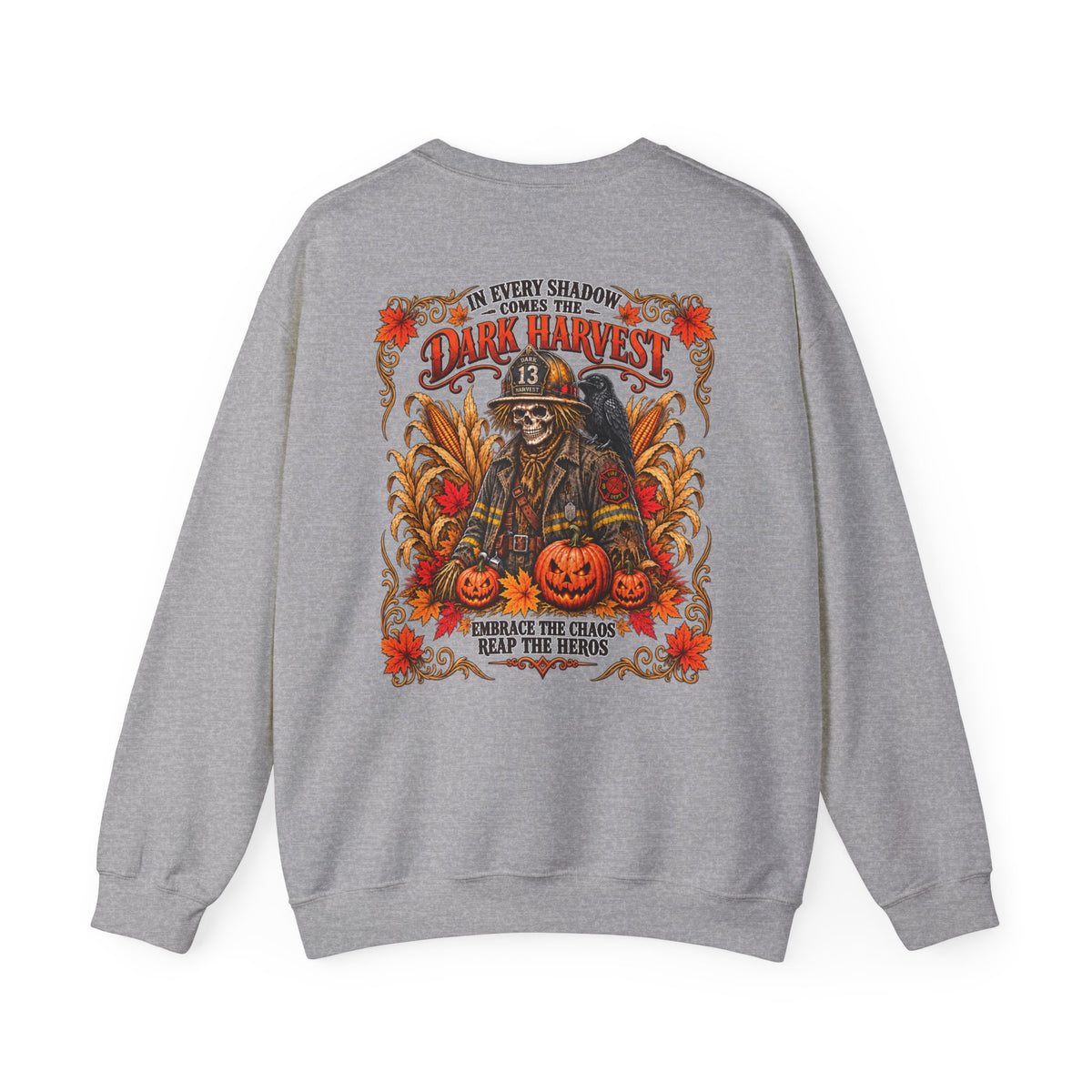 Dark Harvest Fire Fighter Scarecrow Sweatshirt