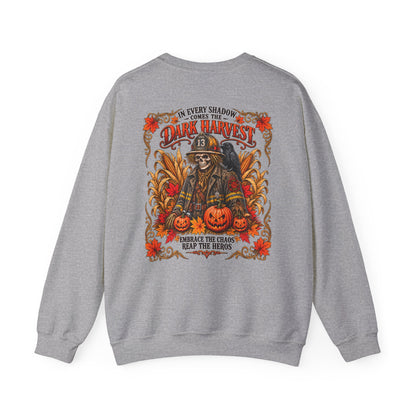Dark Harvest Fire Fighter Scarecrow Sweatshirt