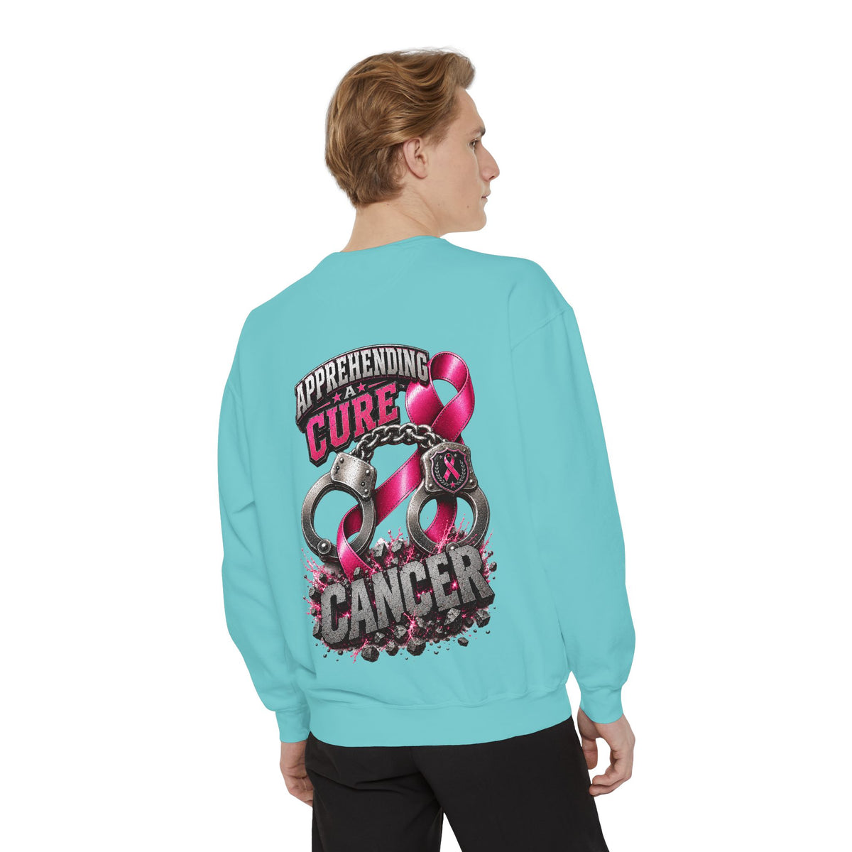 Apprehending a cure Breast Cancer Awareness Sweatshirt  LEO edition