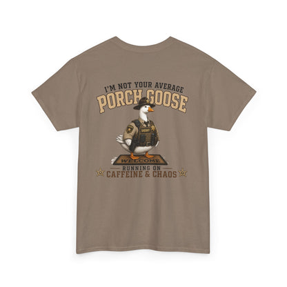 Deputy Porch Goose T-Shirt — "Meet Your Porch Guardian"