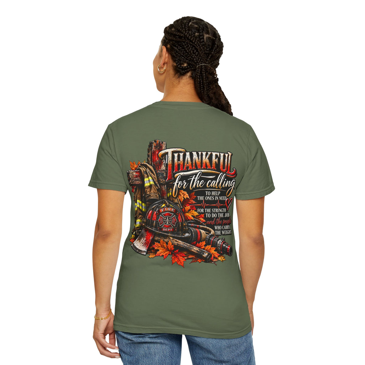 Thankful for the Calling | Firefighter Thanksgiving T-Shirt