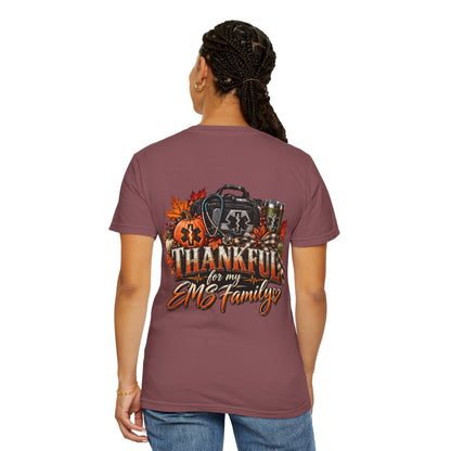 Thankful for My EMS Family Shirt | Paramedic Thanksgiving Sweatshirt | EMT Fall Shirt | First Responder Gift | EMS Crewneck or T-Shirt