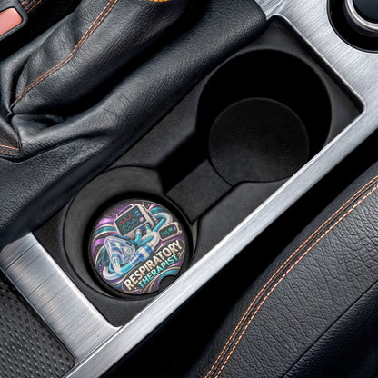 Respiratory Therapist Car Coaster — Soapstone Drink Holder with Ventilator Design
