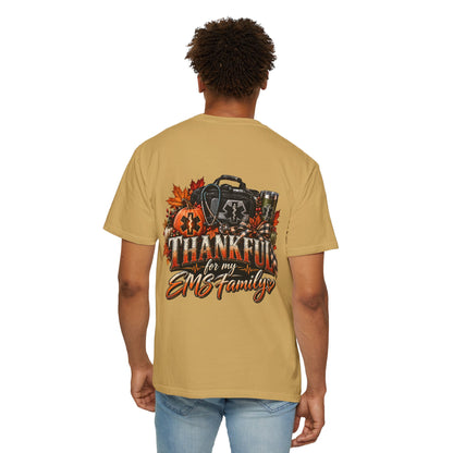 Thankful for My EMS Family Shirt | Paramedic Thanksgiving Sweatshirt | EMT Fall Shirt | First Responder Gift | EMS Crewneck or T-Shirt