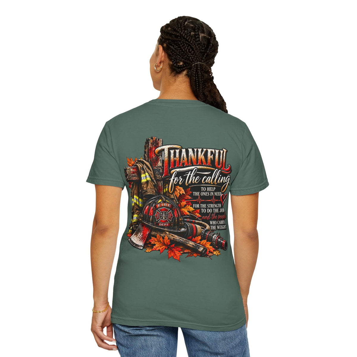 Thankful for the Calling | Firefighter Thanksgiving T-Shirt