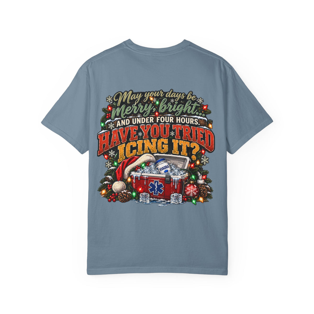 Have You Tried Icing It? Christmas EMS Shirt | Funny Paramedic Holiday T-Shirt & Sweatshirt | Adult Medical Humor Gift