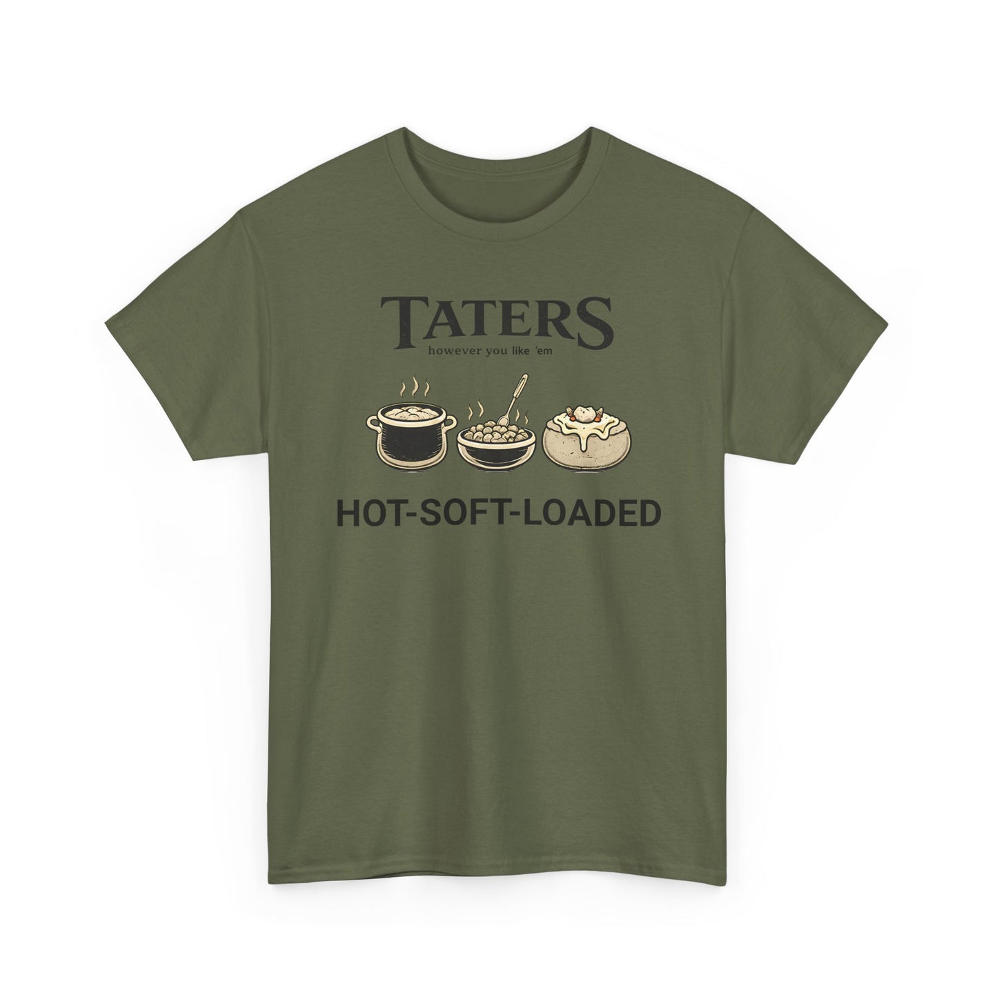 Taters Potato Lover Tee | Funny Comfort Food Graphic Shirt, Country Humor