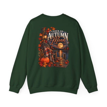 Under My Autumn Moon Sweatshirt | Cozy Pumpkin Plaid Cabin Fall Design