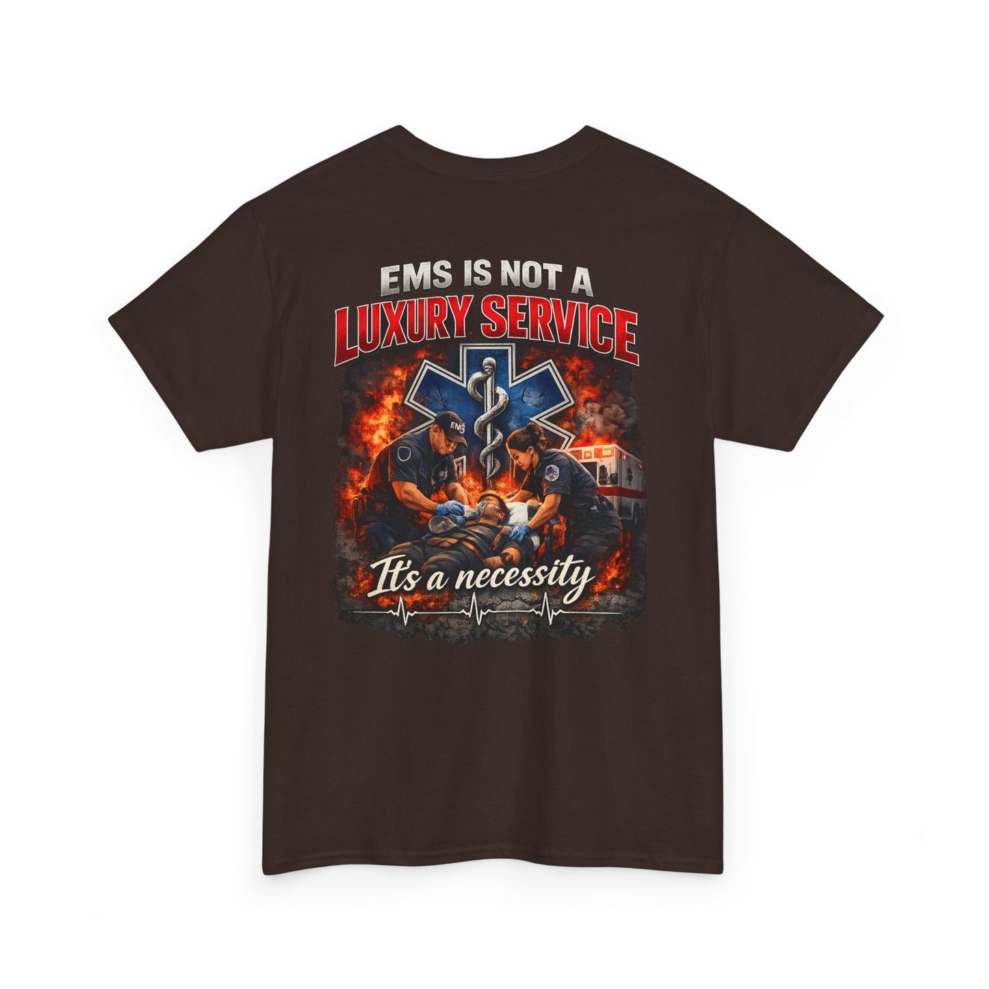 EMS Is Not a Luxury Service Shirt Tee | Paramedic EMT First Responder Ambulance Crew