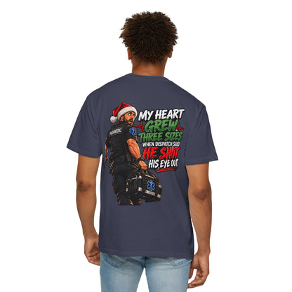 My Heart Grew Three Sizes | Funny Paramedic Christmas T-Shirt & Sweatshirt