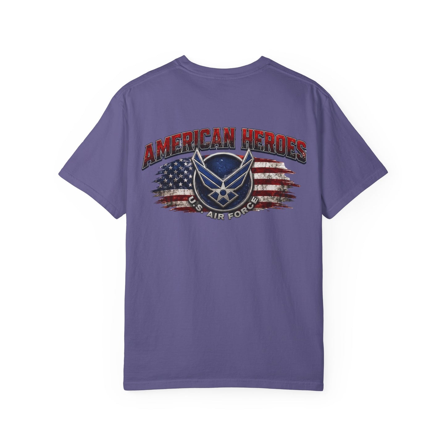 Air Force American Heroes T-Shirt — Patriotic U.S. Flag Military Tee