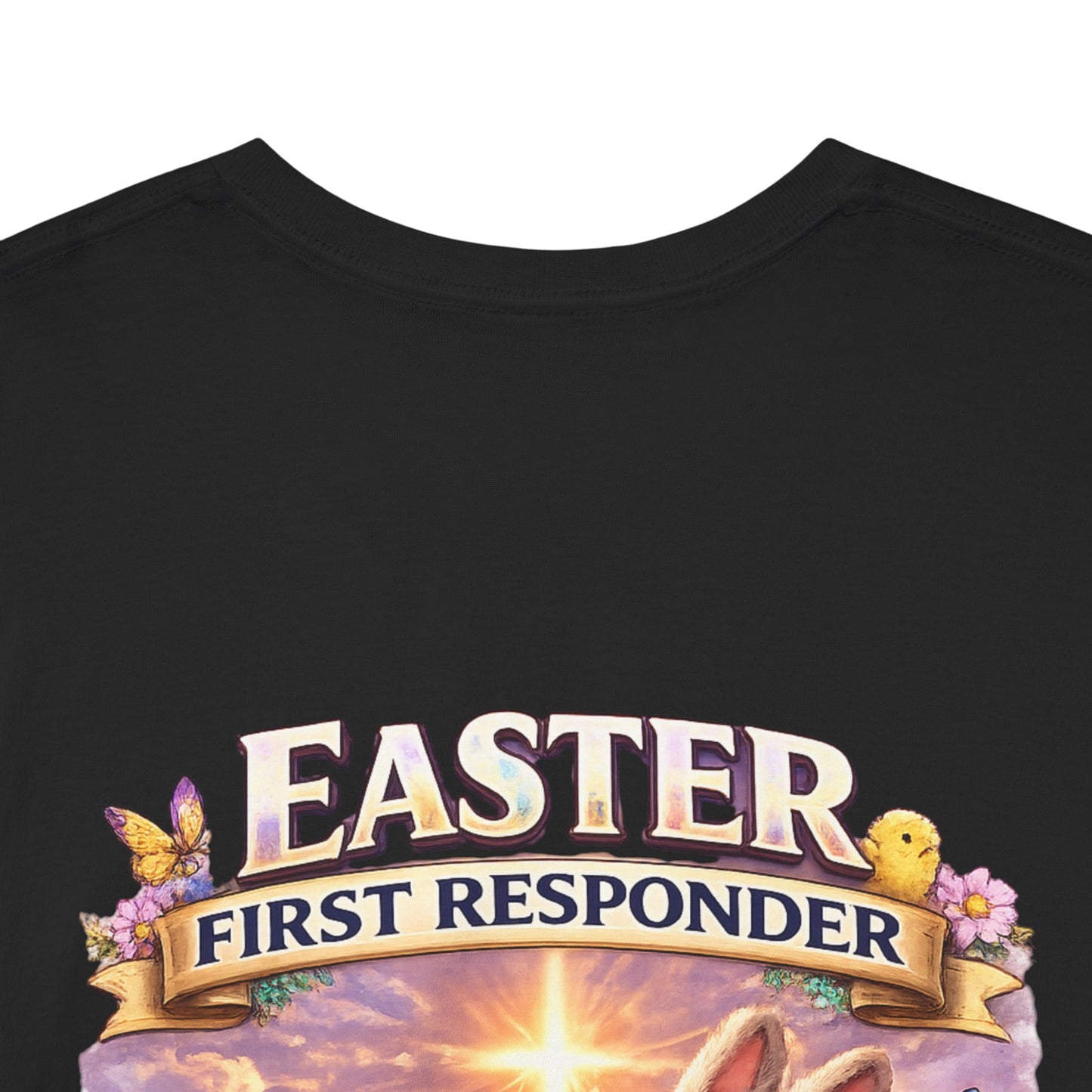 First Responder Easter T-Shirt — Cute EMS, Firefighter & Police Holiday Tee