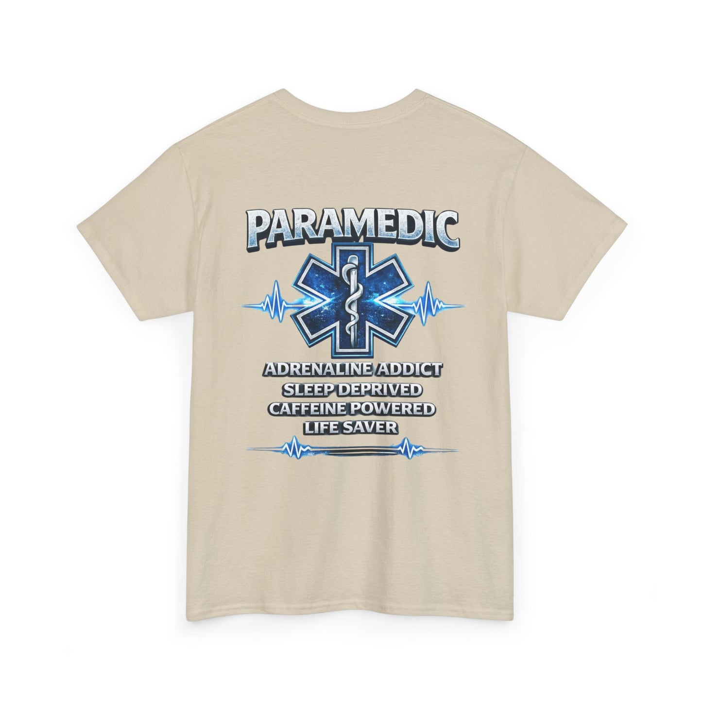 Adrenaline & Caffeine EMT Paramedic Tee | First Responder Typography
