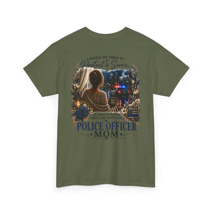 Police Mom T-Shirt — Proud Blue Line Law Enforcement Family Tee