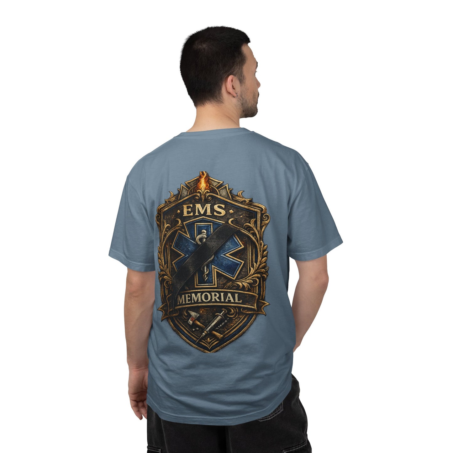 EMS Fallen Tribute T-Shirt — First Responders Memorial Tee
