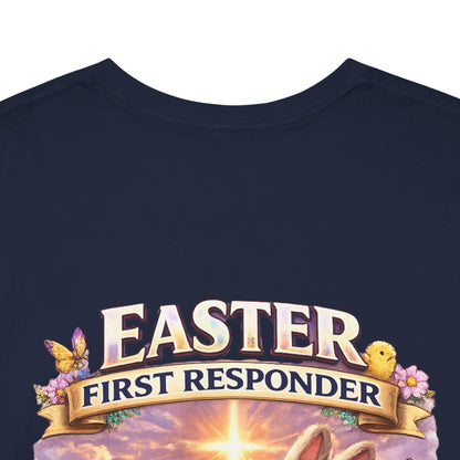 First Responder Easter T-Shirt — Cute EMS, Firefighter & Police Holiday Tee