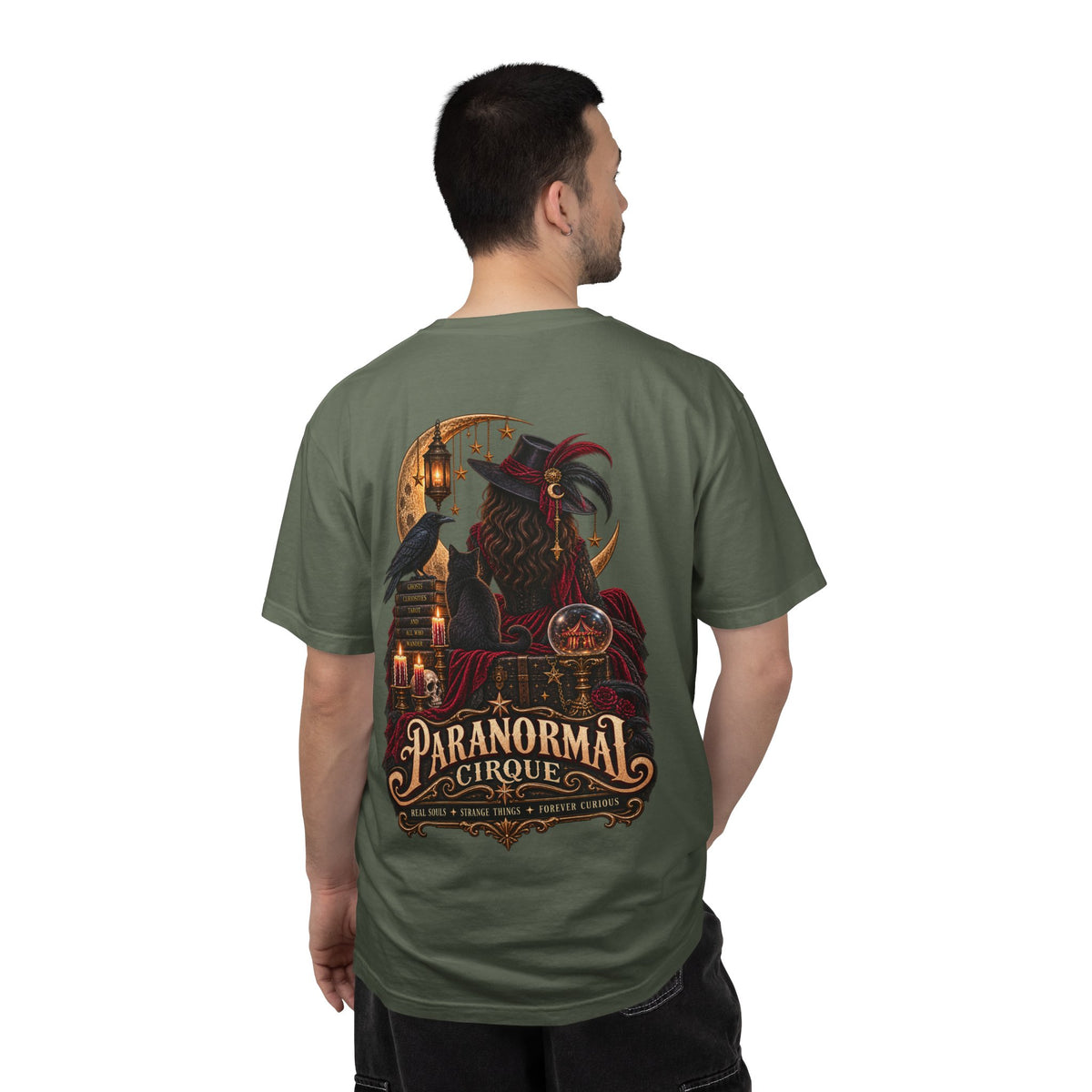 Paranormal Cirque T-Shirt — Gothic Raven Fortune Teller Tee