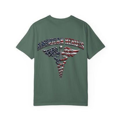 American Heroes Caduceus T-Shirt | Flag Medical Symbol