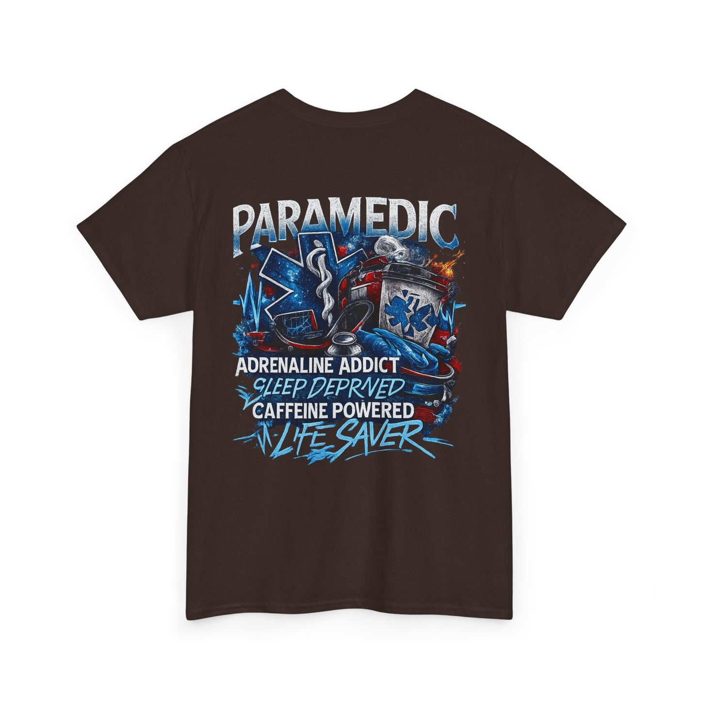 Adrenaline Addict EMT Paramedic Tee | First Responder Typography