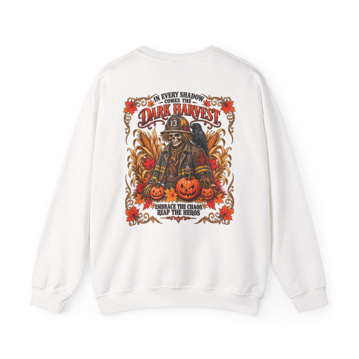 Dark Harvest Fire Fighter Scarecrow Sweatshirt