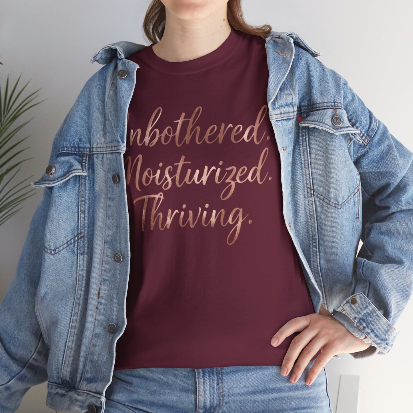 Self Care "Unbothered, Moisturized, Thriving" Tee