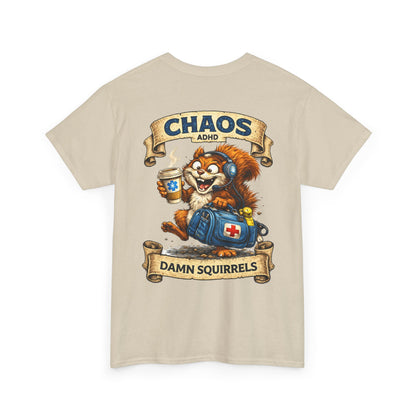 ADHD Chaos Squirrel Paramedic Tee | EMS Chaos EMT Shirt