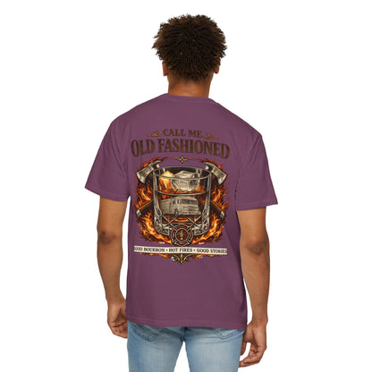 Firefighter Bourbon & Brotherhood T-Shirt — "Call Me Old Fashioned"