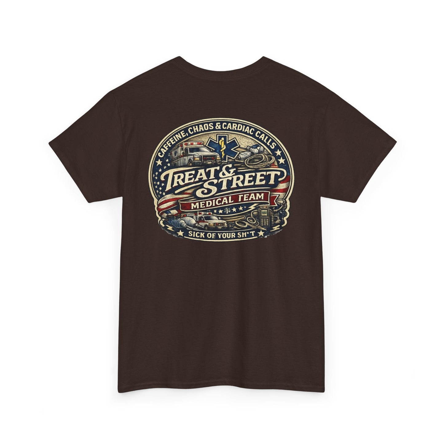 Treat & Street Medical Team First Responders T-Shirt | Firefighter Police EMS