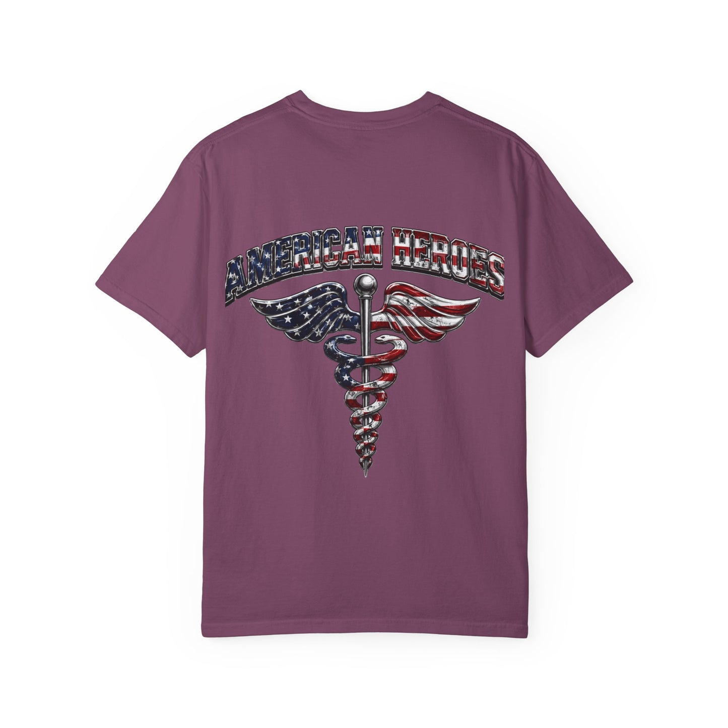 American Heroes Caduceus T-Shirt | Flag Medical Symbol