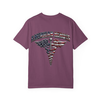 American Heroes Caduceus T-Shirt | Flag Medical Symbol