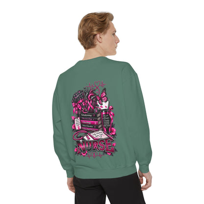 Breast Cancer Awareness Nurse Sweatshirt — Pink Ribbon RN Crewneck