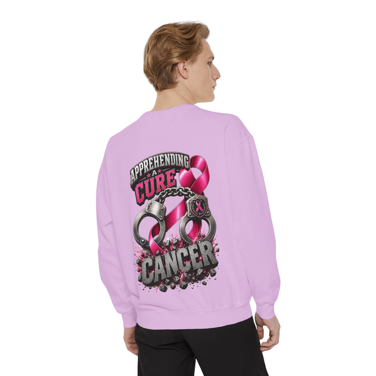 Apprehending a cure Breast Cancer Awareness Sweatshirt  LEO edition