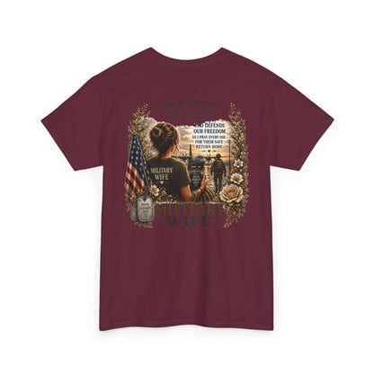 Military Wife Support Tee | Deployment Wife, Proud Military Spouse Shirt