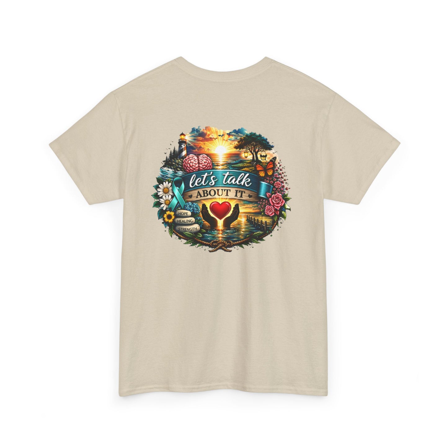 Let’s Talk About It Mental Health Awareness T-Shirt  You Are Not Alone Inspirational Tee Depression, Anxiety, PTSD