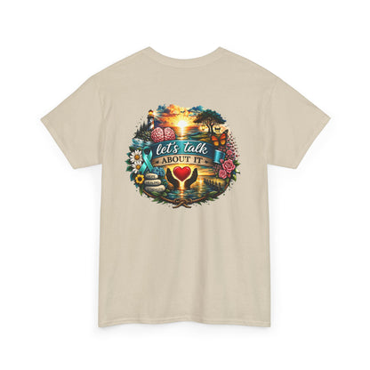 Let’s Talk About It Mental Health Awareness T-Shirt  You Are Not Alone Inspirational Tee Depression, Anxiety, PTSD