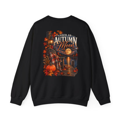 Under My Autumn Moon Sweatshirt | Cozy Pumpkin Plaid Cabin Fall Design